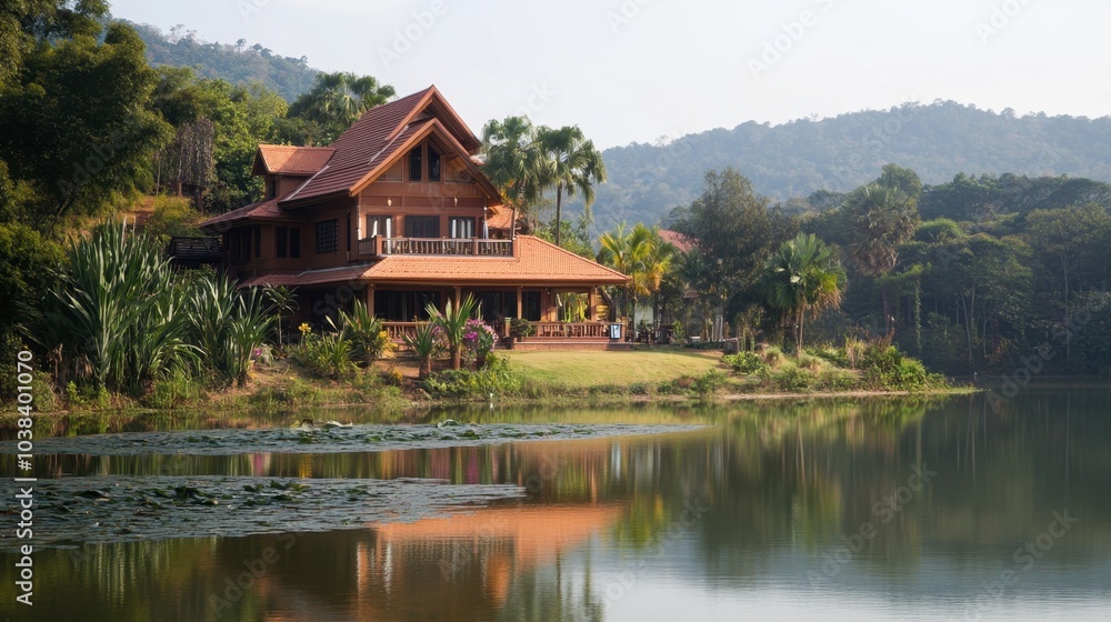 Tranquil Lake House Surrounded by Nature Tranquil Lake House Surrounded by Nature