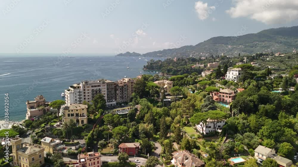 Discover the stunning coastal beauty of Rapallo, Italy, with its scenic views and lush landscapes