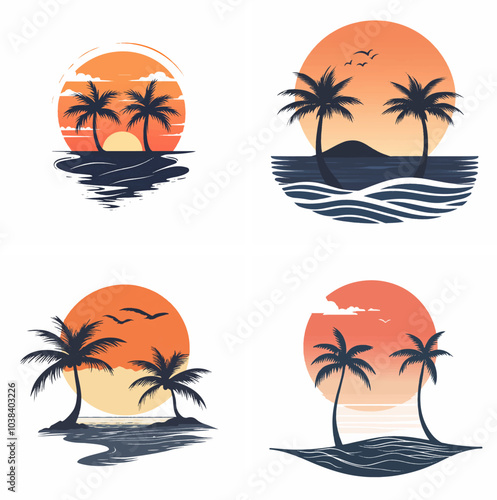 sunset beachside palm trees clipart of beach scene red sunset beach sunset beach California sunset