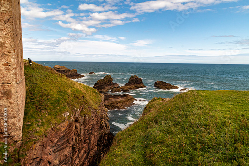 Ruins of slains Castle scotland photo