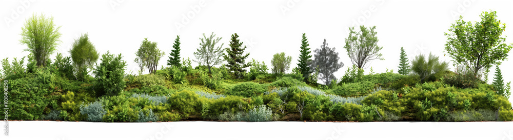 Dense forest landscape with varied greenery and scenic natural growth Dense forest landscape with varied greenery and scenic natural growth