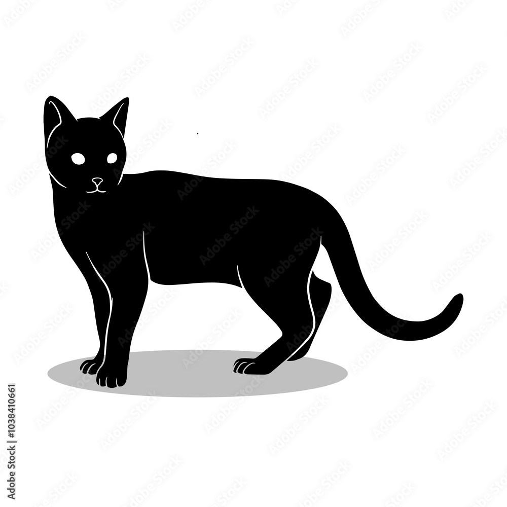Cat silhouette illustration Design Cat silhouette icon Cat silhouette illustration Design Cat silhouette icon