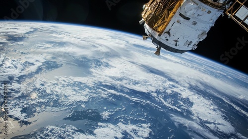 Astronauts orbiting Earth