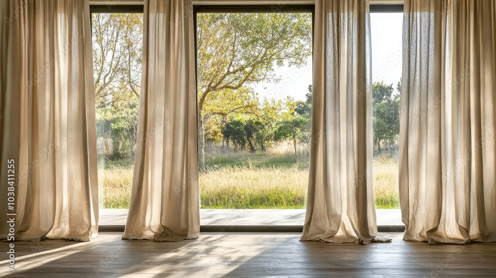 Contemporary Empty Room with Natural Light Contemporary Empty Room with Natural Light