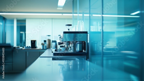 Modern Coffee Shop Interior with Sleek Design