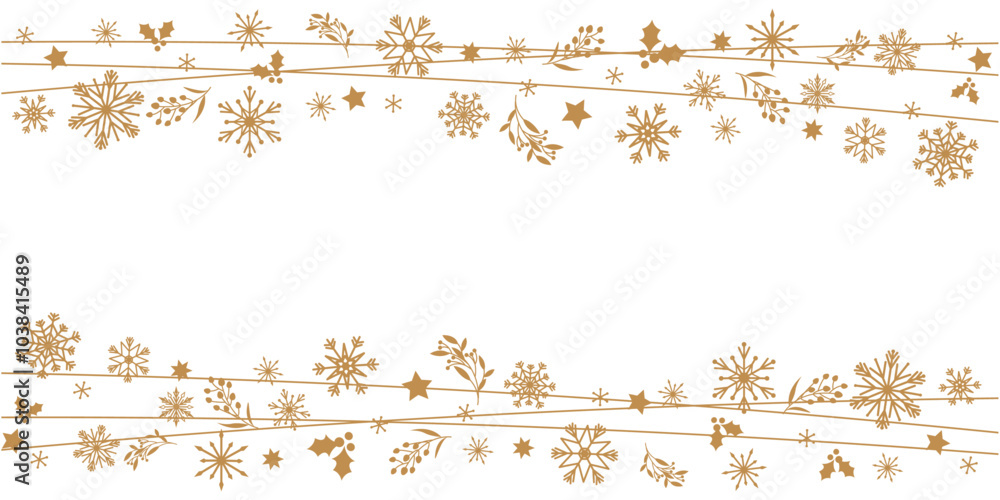 custom made wallpaper toronto digitalSnowflakes and ornaments decoration illustration. Winter holiday and Christmas decorative illustration.