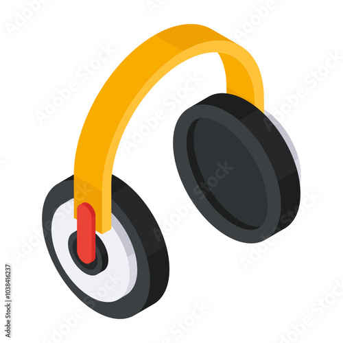An icon design of headphones 

