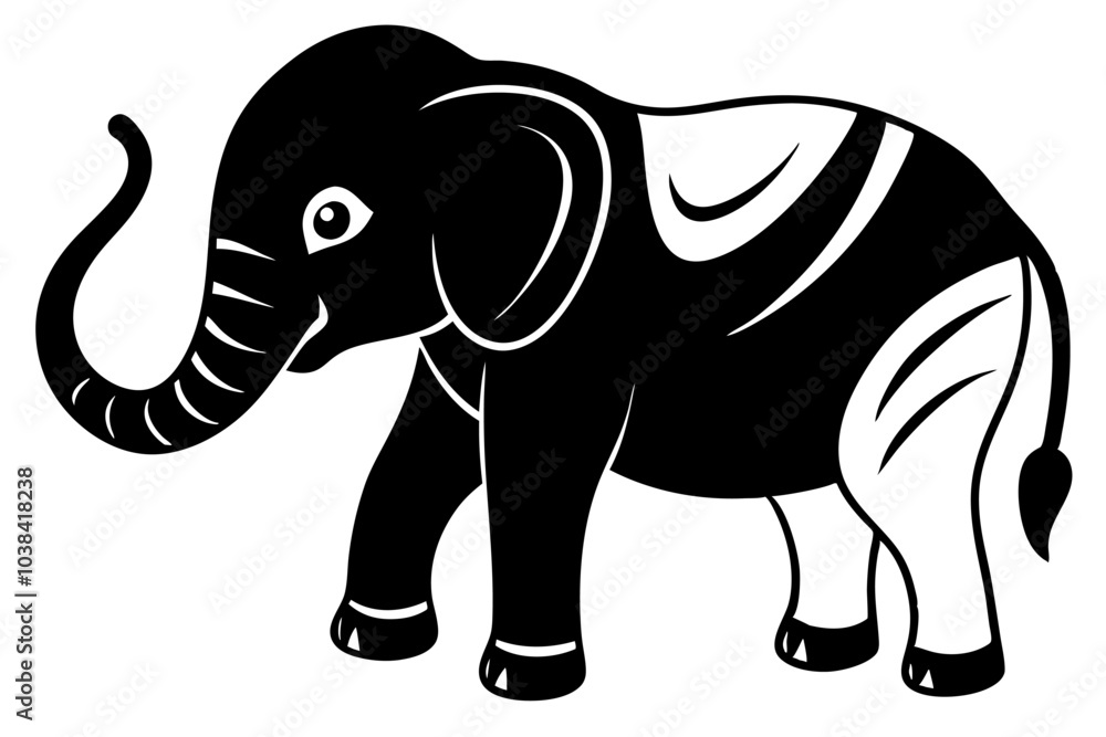 Fototapeta premium Creative Cute Animal line art vector design with a white background 