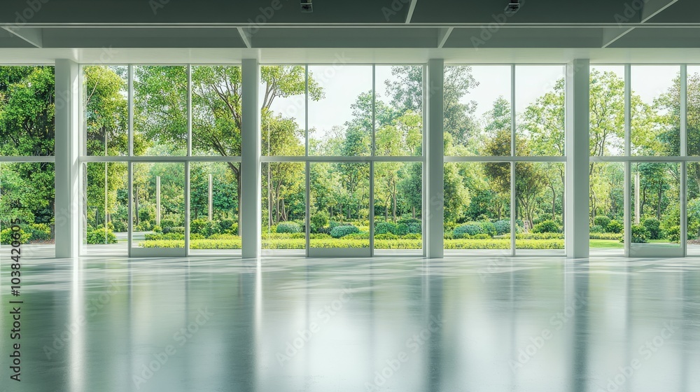 Minimalist Interior with Greenery View Minimalist Interior with Greenery View