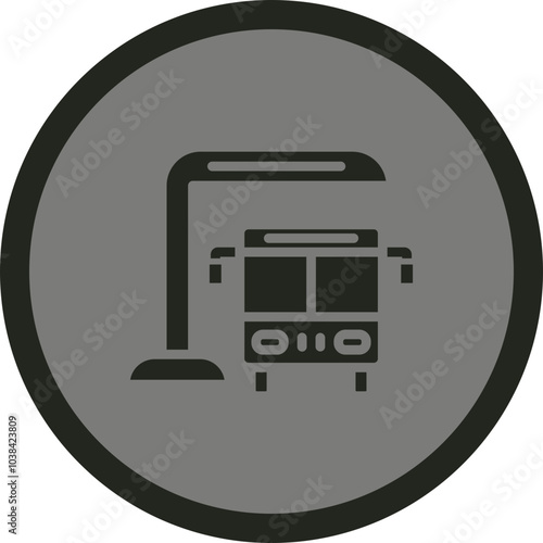 Bus Station Icon Design