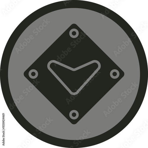 Down Chevron Icon Design