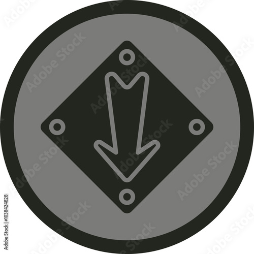 Down Arrow Icon Design