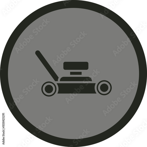 Lawnmower Icon Design