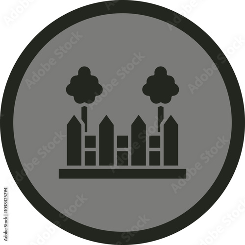 Garden Fence Icon Design