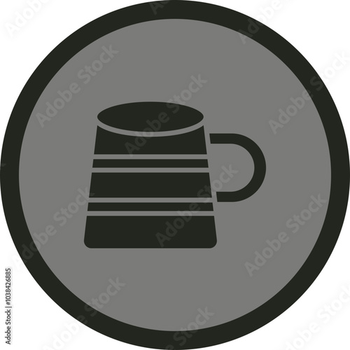 Wooden Mug Icon Design