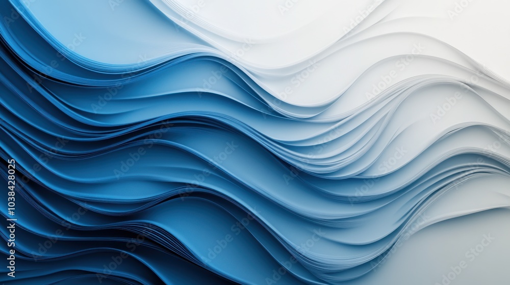 Modern Abstract 3D Waves Background Design Modern Abstract 3D Waves Background Design