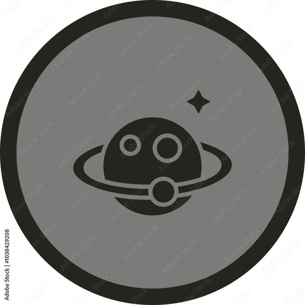 Obraz premium Saturn Icon Design
