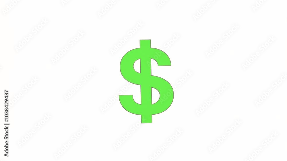 green dollar icon isolated on white background green dollar icon isolated on white background