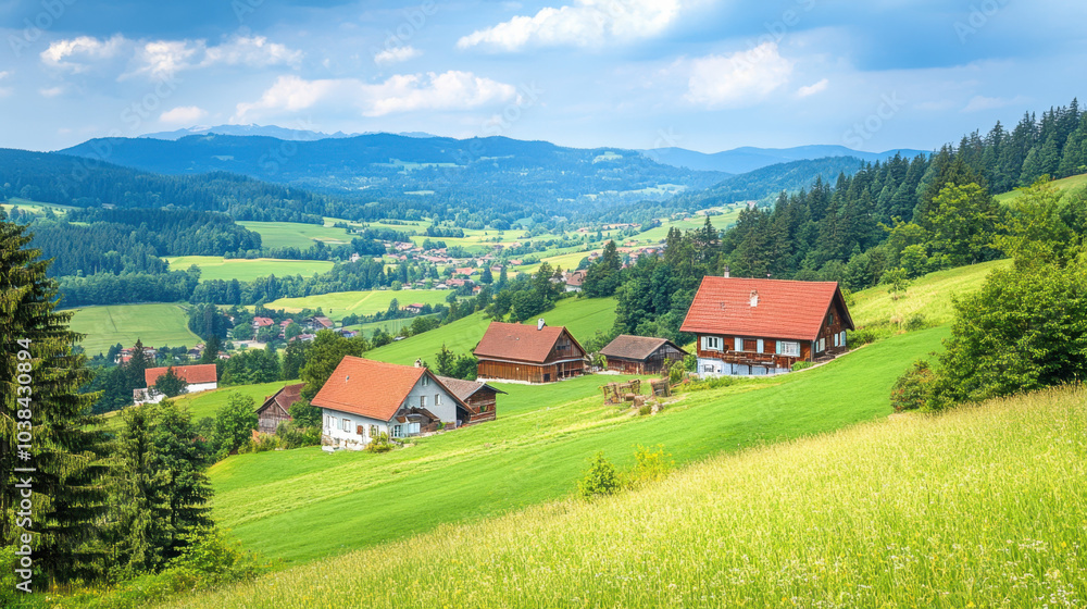 Stunning Landscape with Scenic Views and Vibrant Colors Stunning Landscape with Scenic Views and Vibrant Colors
