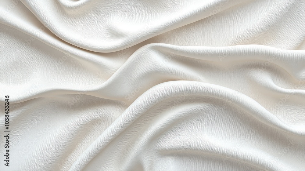 Obraz premium Elegant 3D White Fabric Texture for Backgrounds
