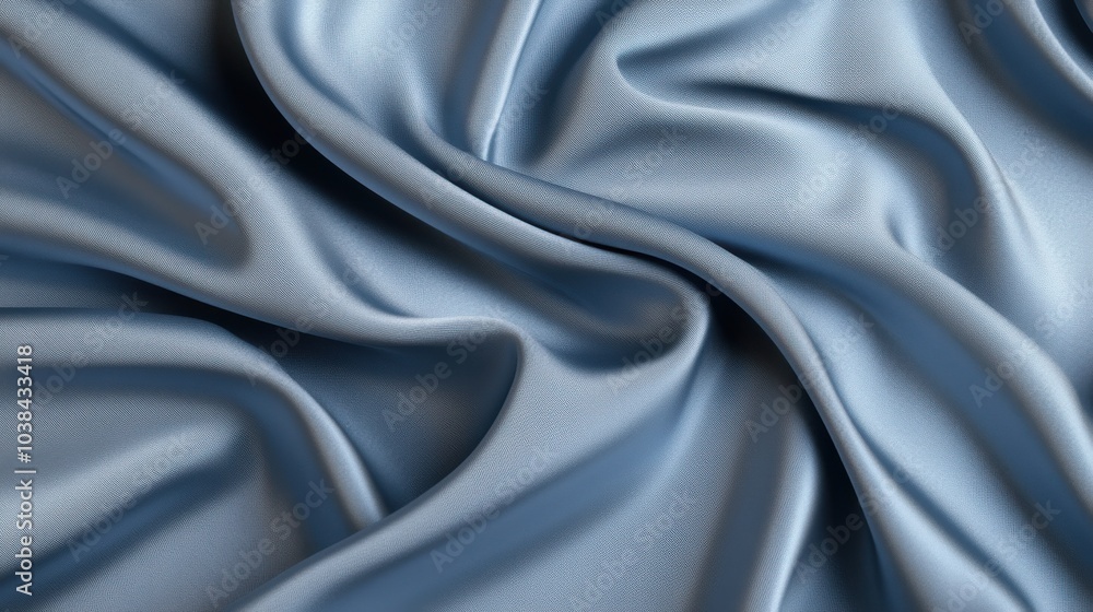 Fototapeta premium Modern 3D Fabric Texture in Soft Blue Color