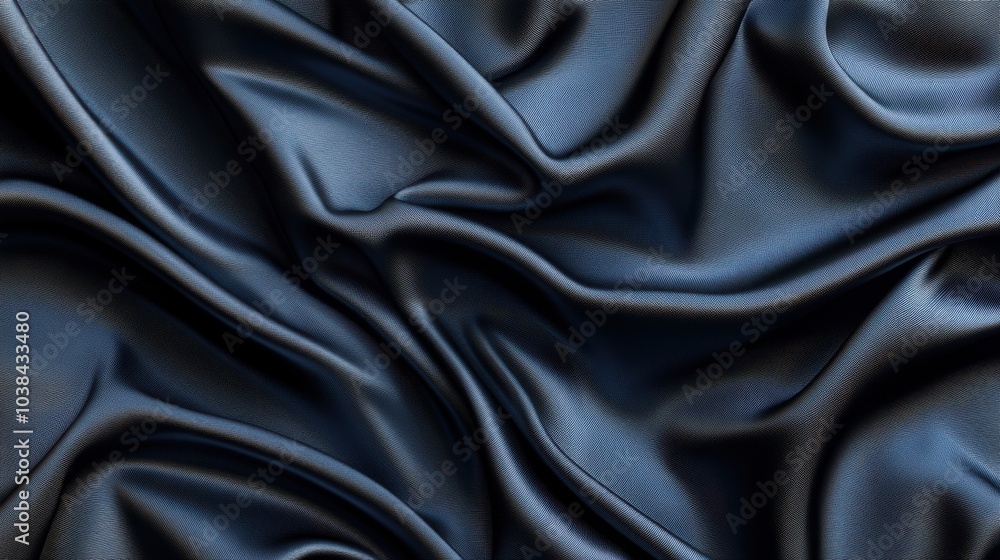 Modern 3D Fabric Texture in Deep Blue Shade Modern 3D Fabric Texture in Deep Blue Shade