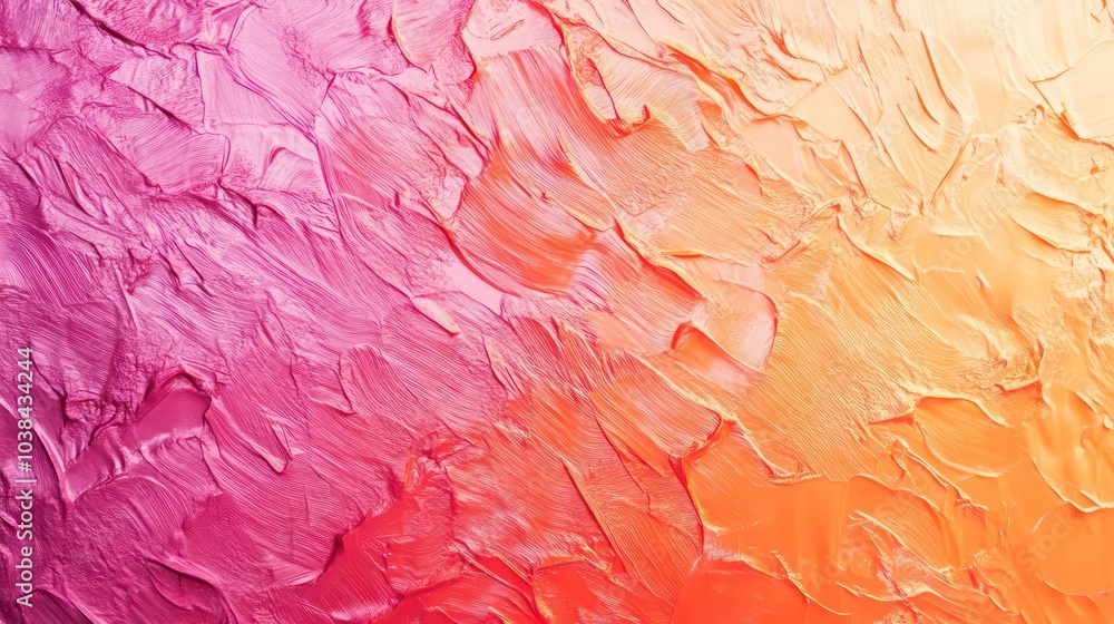 Abstract background with pink, red and orange textured paint. Abstract background with pink, red and orange textured paint.