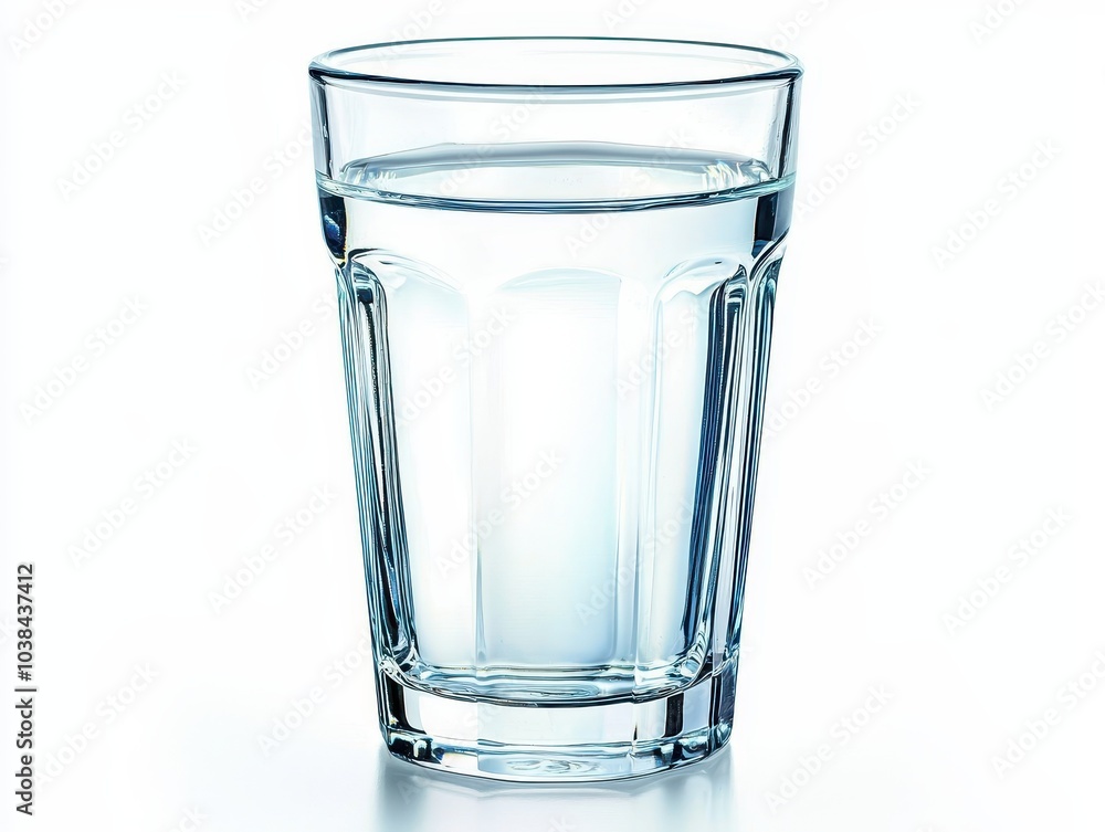 Elegant Glass of Water with Minimal Reflections Elegant Glass of Water with Minimal Reflections