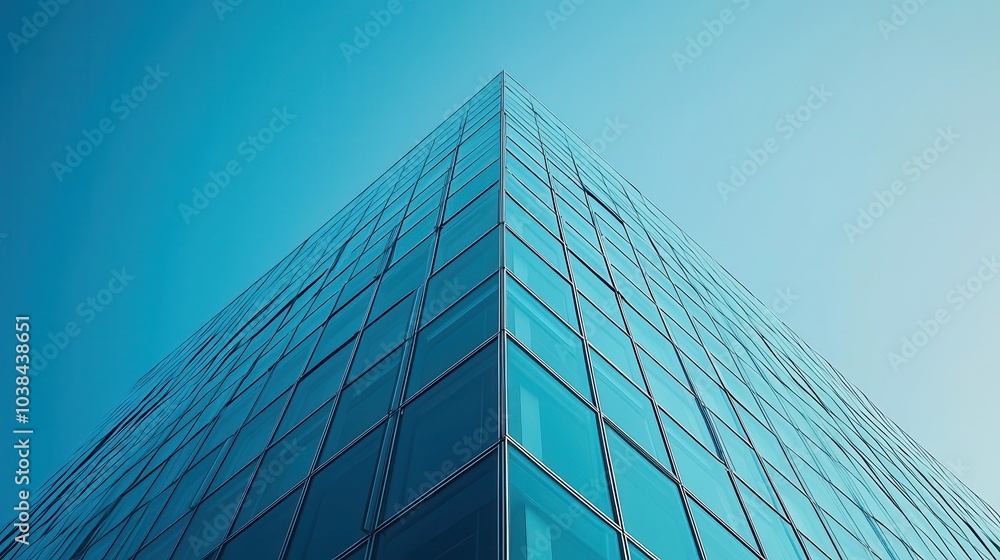 Modern Skyscraper with Reflective Glass Windows Modern Skyscraper with Reflective Glass Windows