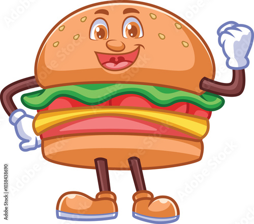 burger cartoon character