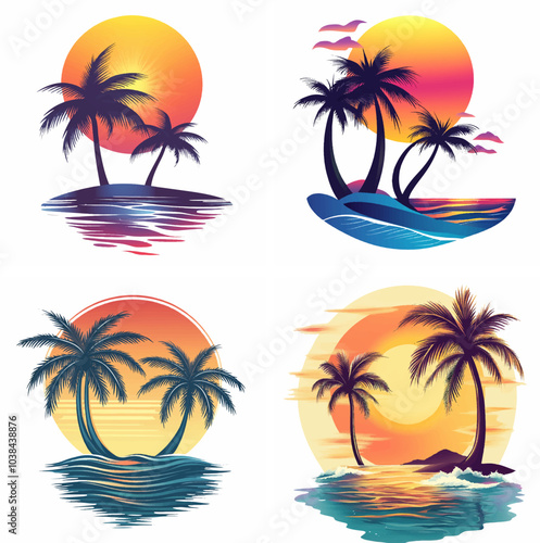 sunset beachside palm trees clipart of beach scene red sunset beach sunset beach California sunset