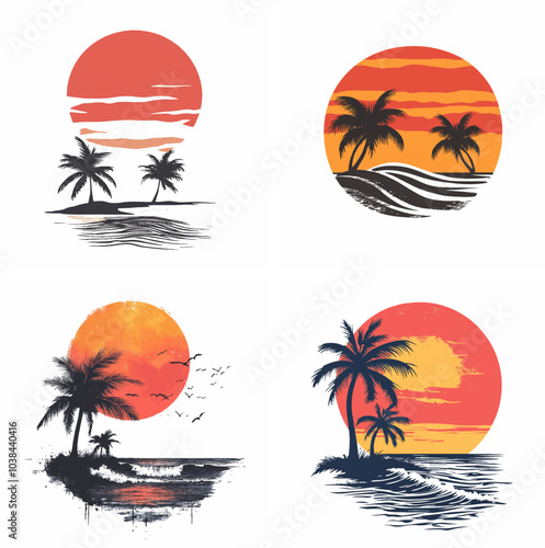 sunset beachside palm trees clipart of beach scene red sunset beach sunset beach California sunset