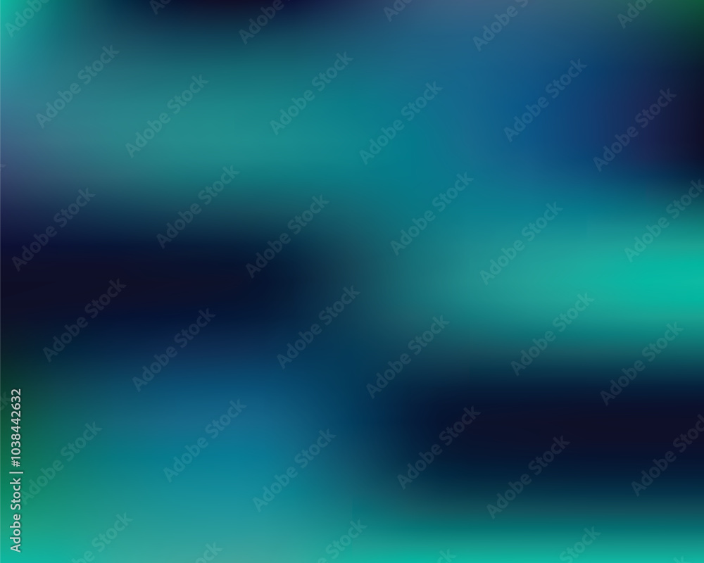 Fototapeta premium Waves Teal Gradient Color Background EPS Vector Template