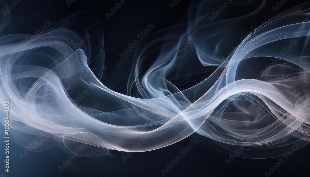 Ethereal White Smoke Swirls in Motion Against a Deep Dark Background, Perfect for Abstract Art, Atmospheric Design, Mystical Concepts, and Dreamy Vapor Themed Creative Projects Ethereal White Smoke Swirls in Motion Against a Deep Dark Background, Perfect for Abstract Art, Atmospheric Design, Mystical Concepts, and Dreamy Vapor Themed Creative Projects