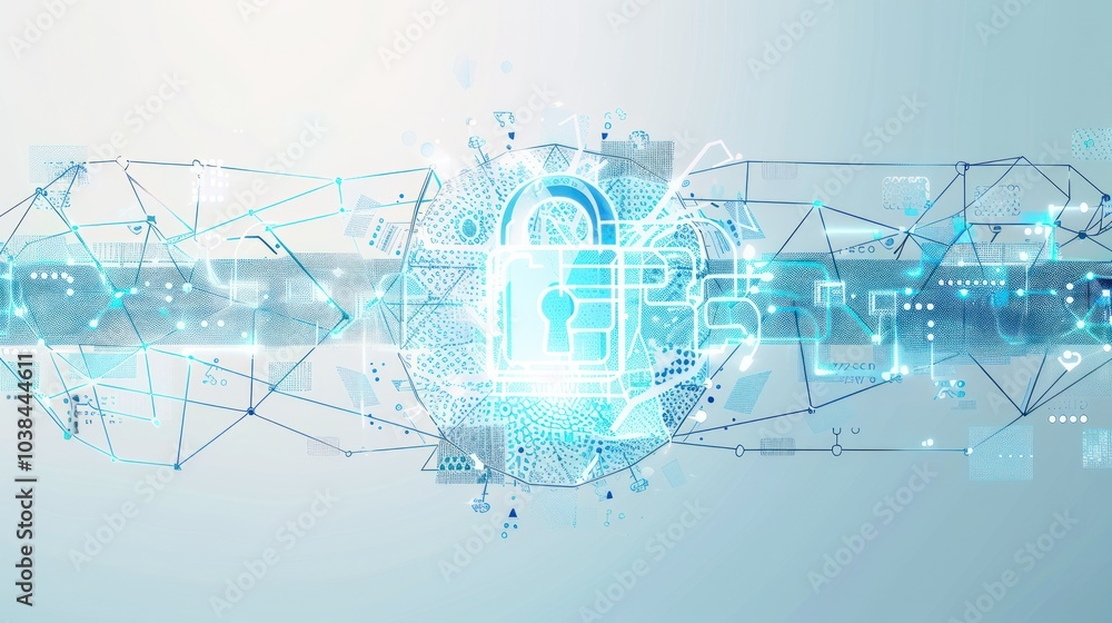 Obraz premium Cyber Security, Digital Protection, Data Encryption, and Digital Safety