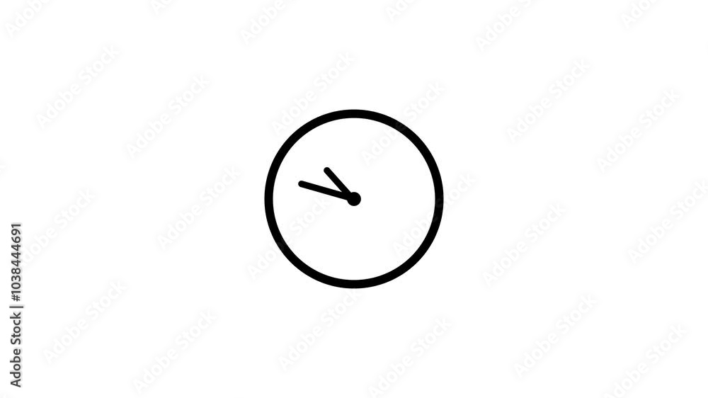 clock animation on white background video clock animation on white background video