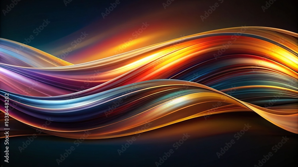 Abstract art featuring smooth, wavy lines on a dark backdrop, perfect for modern home decor, wall art, and creative design inspiration in any space. Abstract art featuring smooth, wavy lines on a dark backdrop, perfect for modern home decor, wall art, and creative design inspiration in any space.