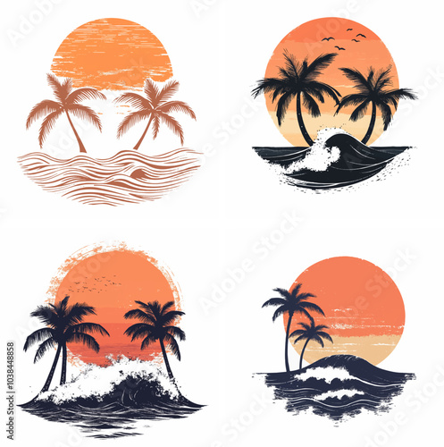 sunset beachside palm trees clipart of beach scene red sunset beach sunset beach California sunset