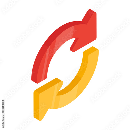 Perfect design icon of reversible arrows 

