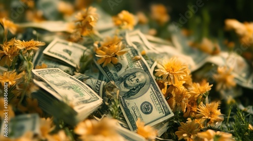 Money and Flowers photo