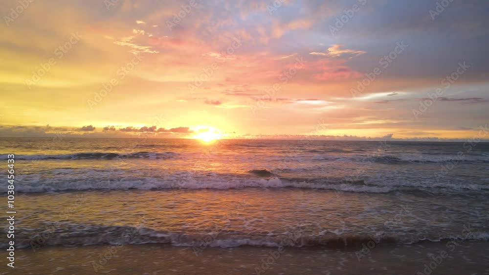 Majestic sunset or sunrise landscape Amazing light of nature background Notion move side way. Majestic sunset or sunrise landscape Amazing light of nature background Notion move side way.