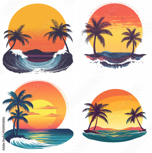 sunset beachside palm trees clipart of beach scene red sunset beach sunset beach California sunset