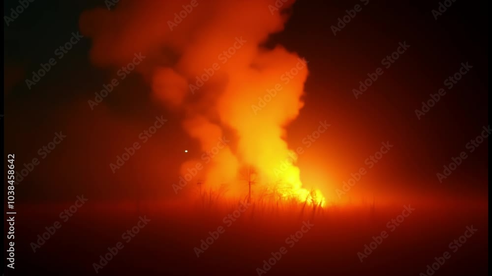 Smoke and Fire Explosion Effects Background for Dramatic Visuals, Cinematic Scenes Smoke and Fire Explosion Effects Background for Dramatic Visuals, Cinematic Scenes
