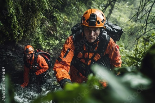 Rescuers in action with a reportage and unscripted approach, highlighting genuine, unfiltered moments in true-to-life