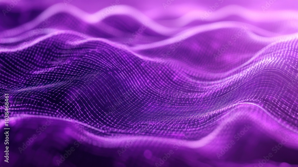 Abstract Purple Grid Waves Abstract Purple Grid Waves
