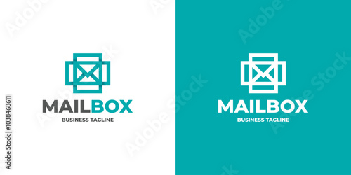 mail box logo vector