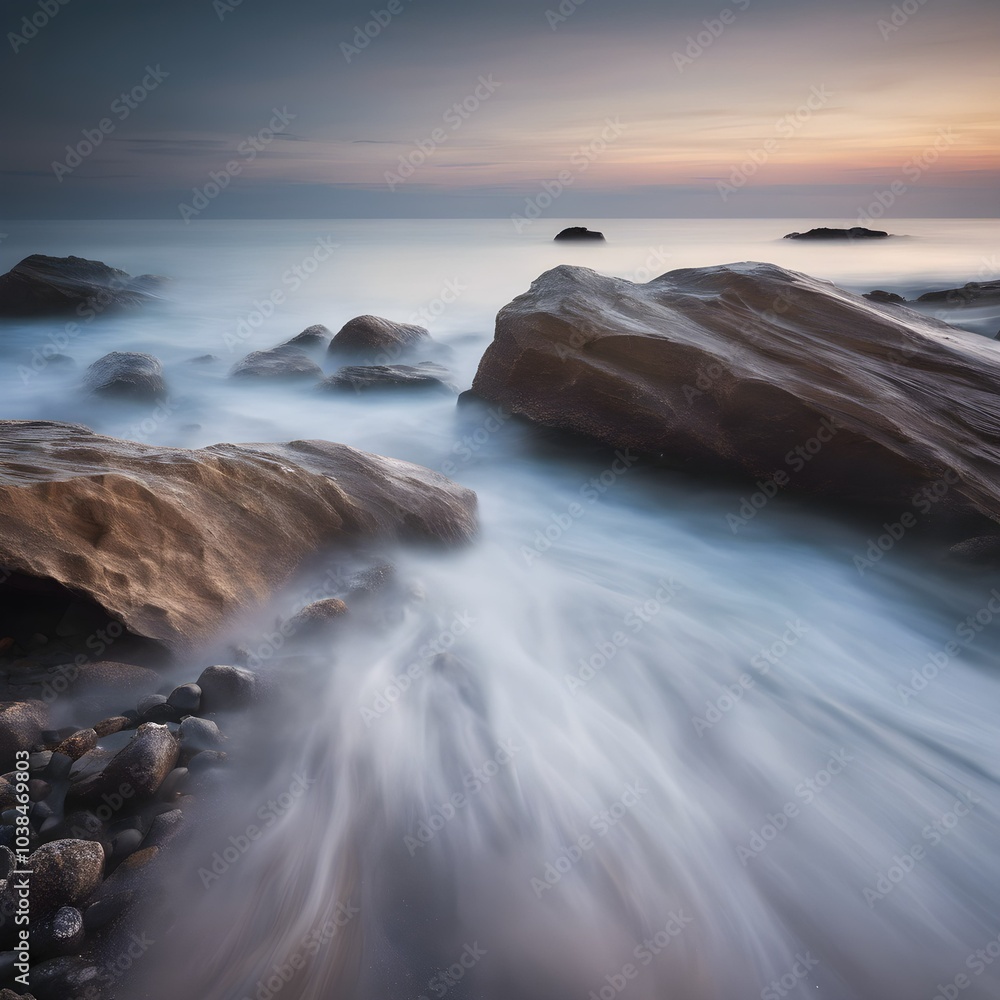 Fototapeta premium Eternal Flow: The Calm of the Sea