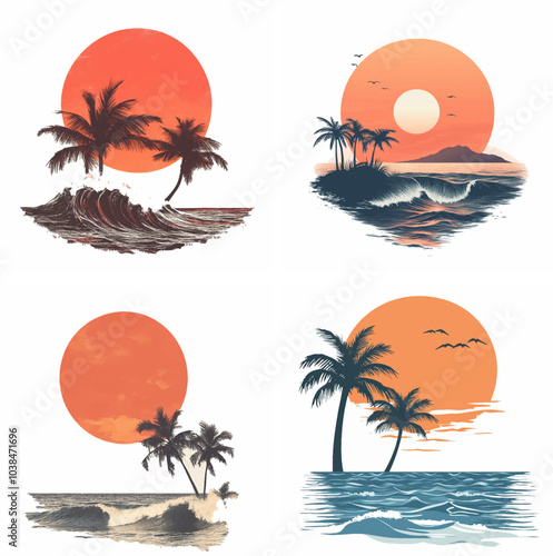 sunset beachside palm trees clipart of beach scene red sunset beach sunset beach California sunset