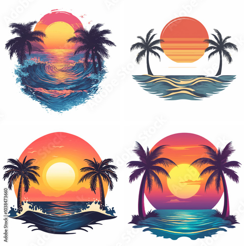 sunset beachside palm trees clipart of beach scene red sunset beach sunset beach California sunset