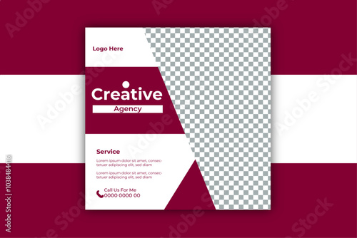 
 Suitable for social media post and web internet ads.
 Vector illustration with photo college 
